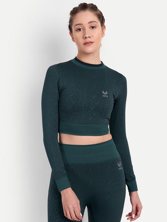 women's crop round neck top - 19492903 - Zoom Image - 0