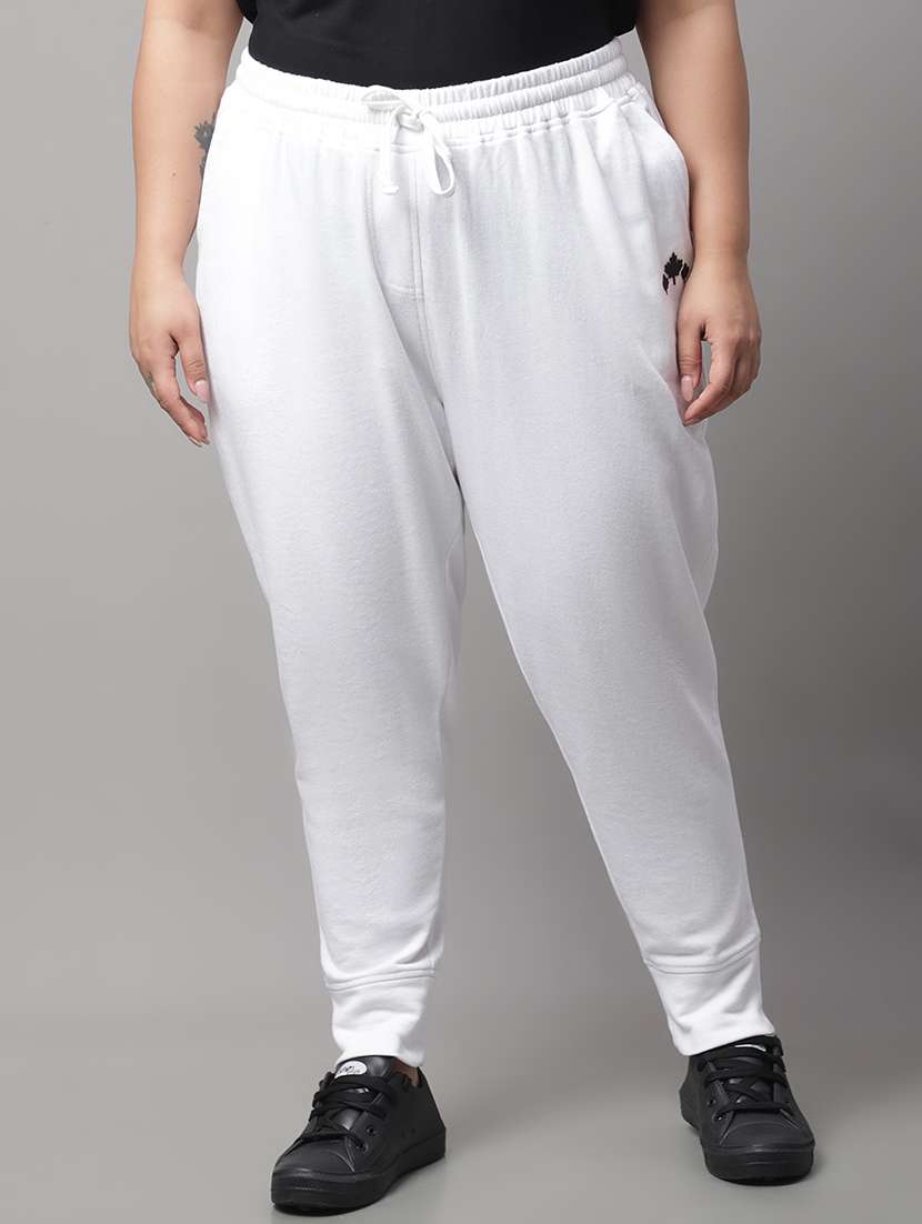 solids cotton track pant
