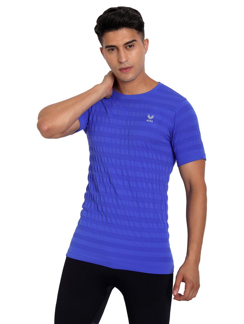 stripes nylon regular t-shirt