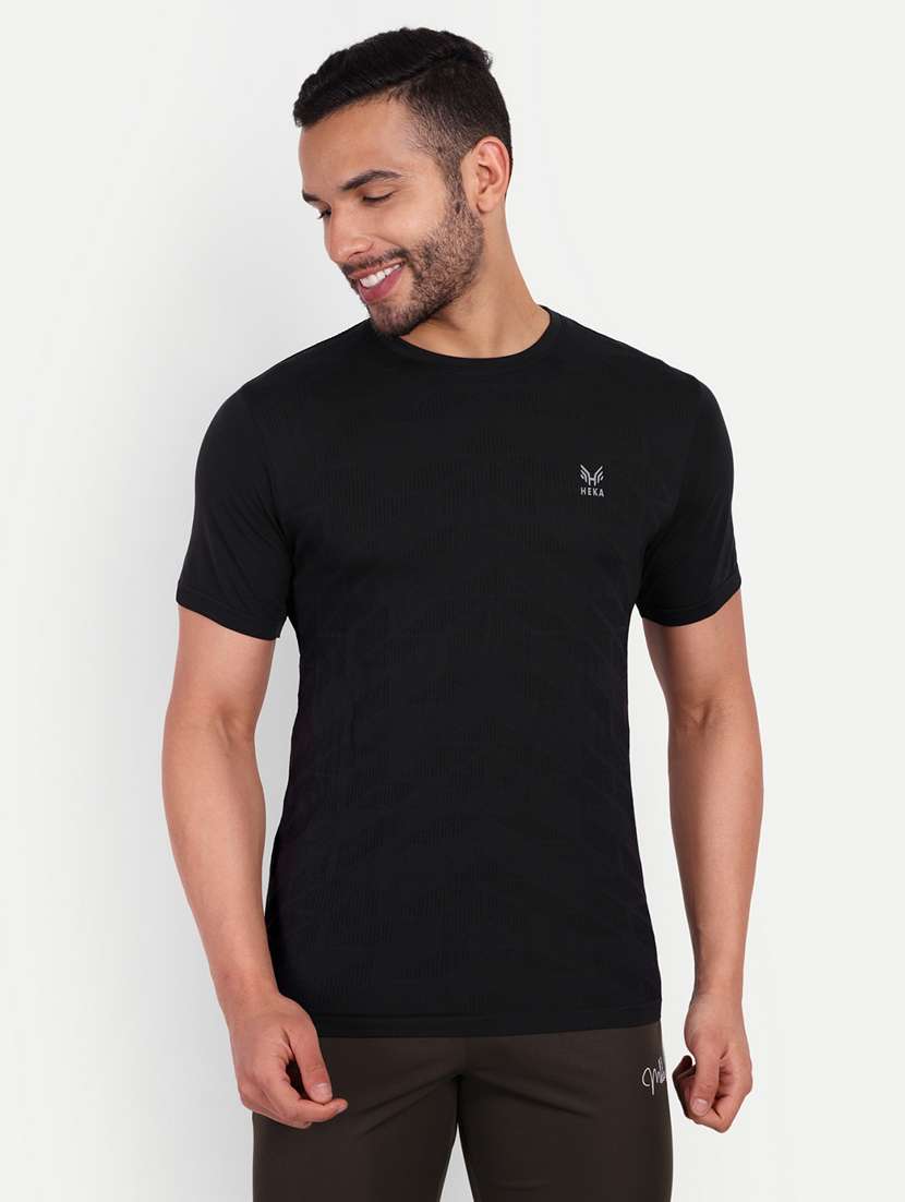 self design nylon regular t-shirts