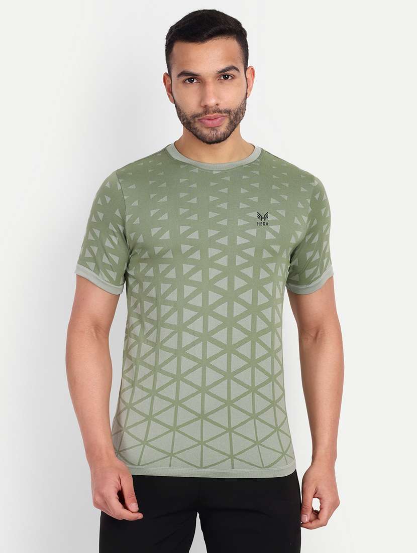 self design cotton blend t-shirt