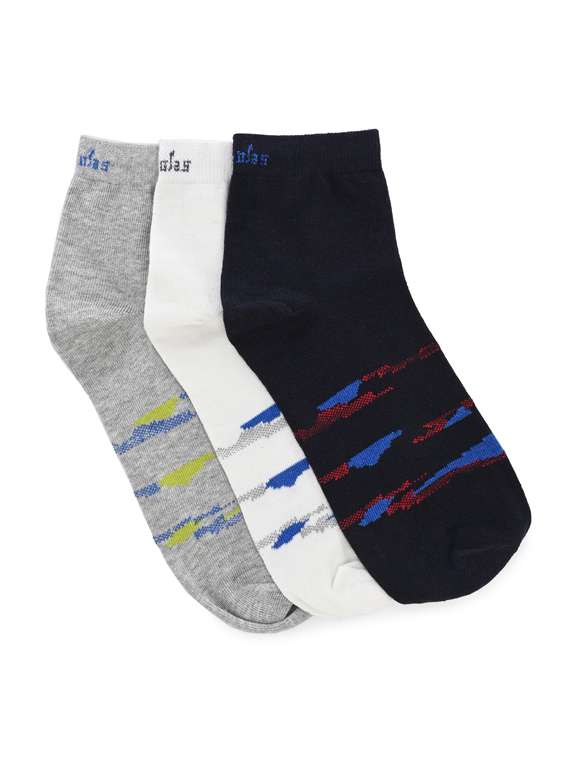 set of 3 above ankle length socks 