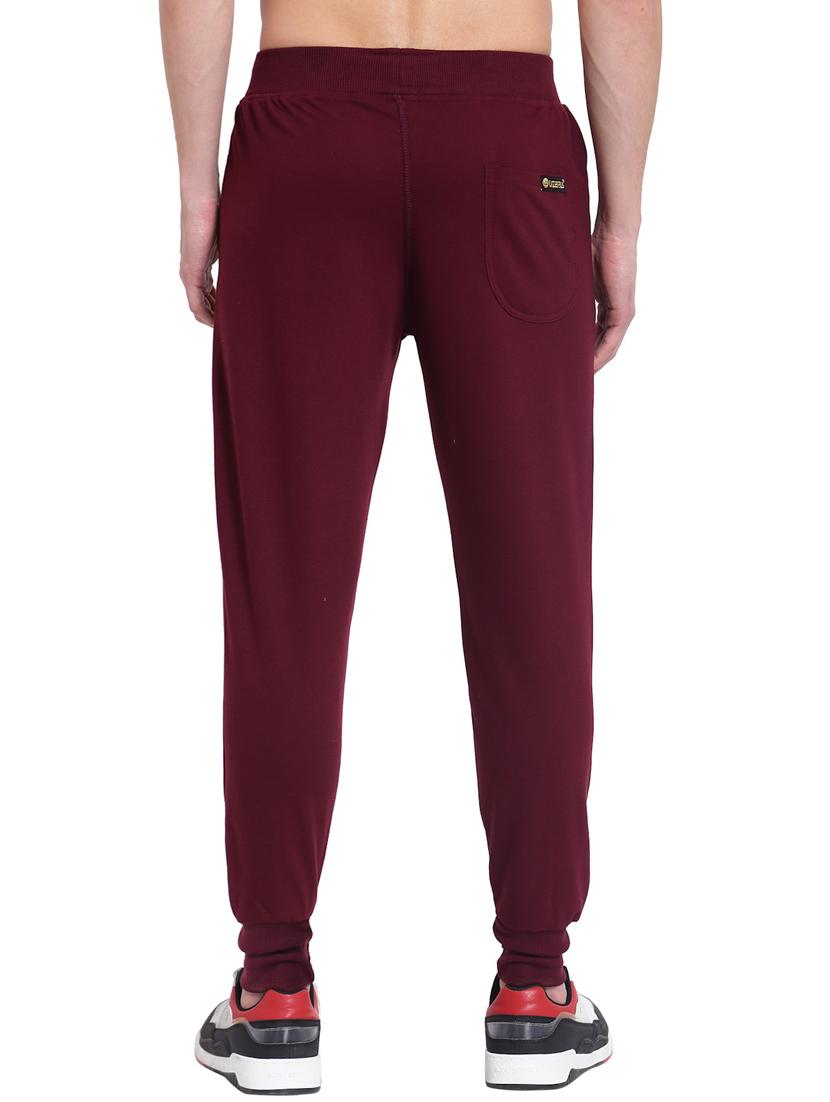 maroon cotton jogger - 19495039 - Standard Image - 2