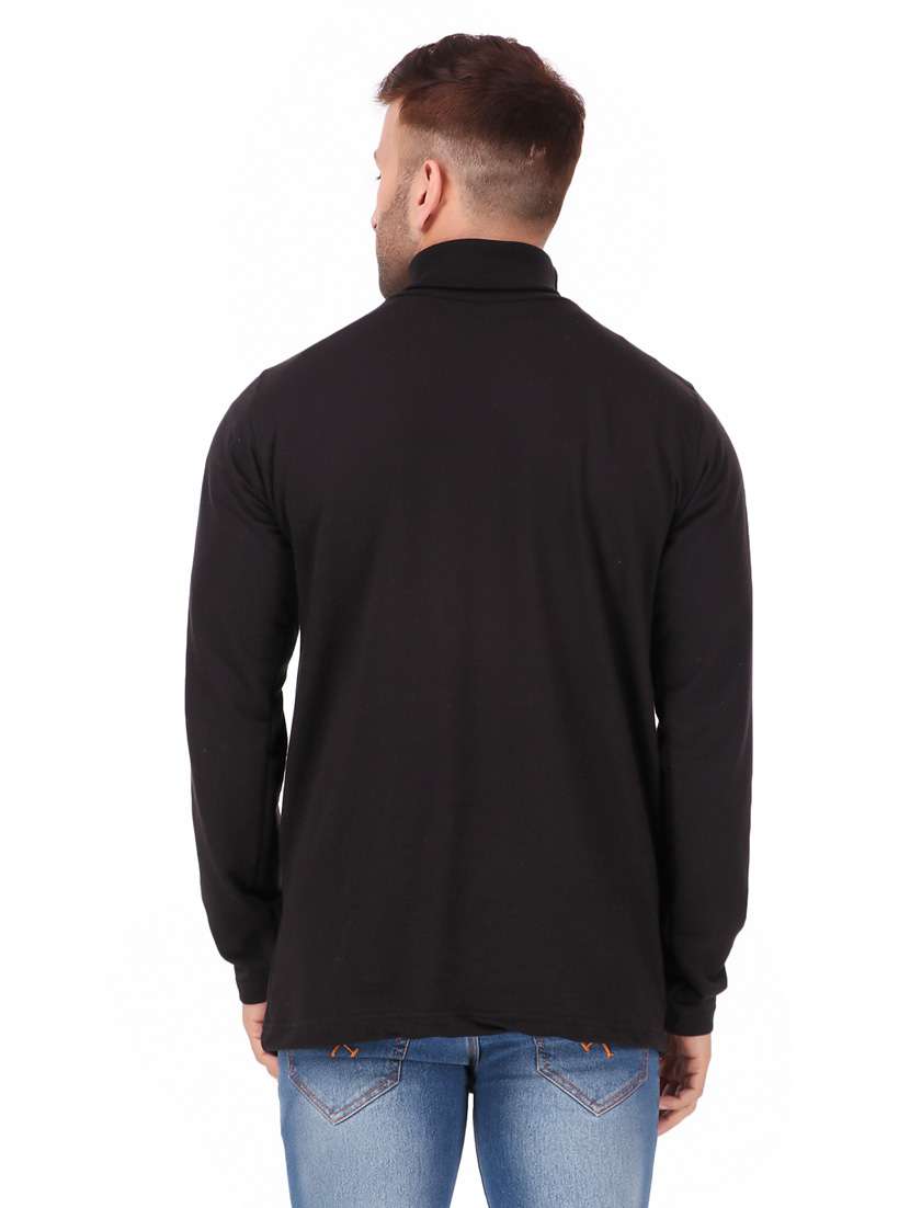 men turtle neck solid t-shirt - 19495124 - Standard Image - 2