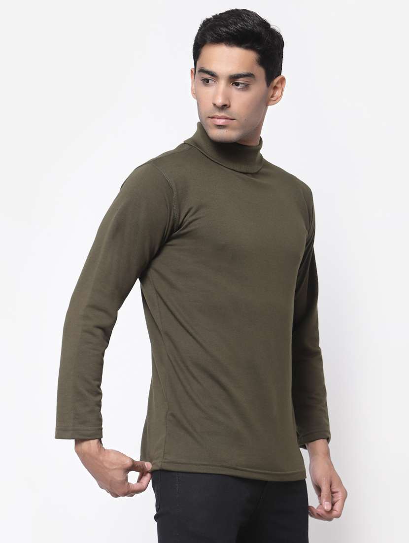 men turtle neck solid t-shirt - 19495134 - Standard Image - 2