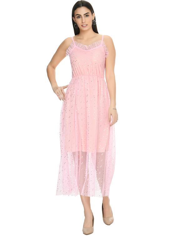 women's fit & flare color block dress - 19495187 -  Zoom Image - 0