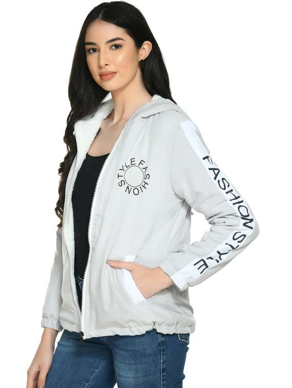 women hooded regular jacket - 19495214 - Standard Image - 2