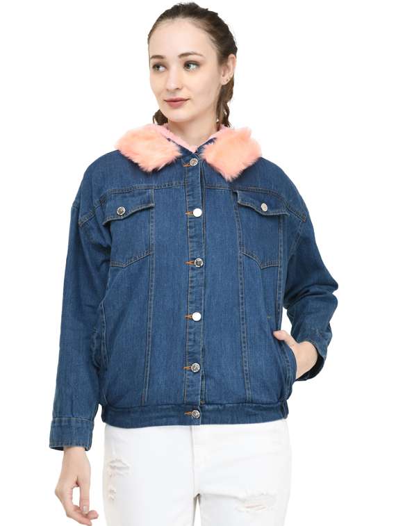 women hooded regular jacket