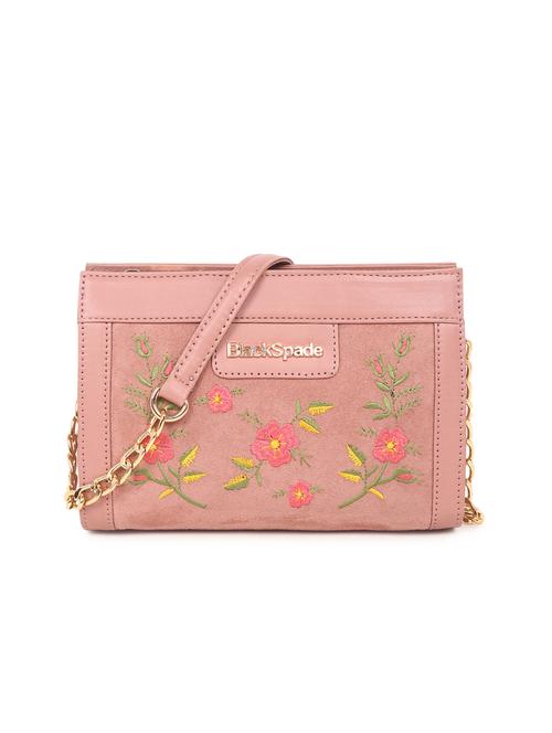 pink leatherette (pu) sling bag - 19495483 -  Standard Image - 0