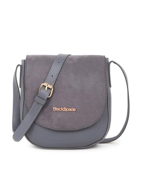 grey leatherette (pu) sling bag - 19495502 -  Standard Image - 0