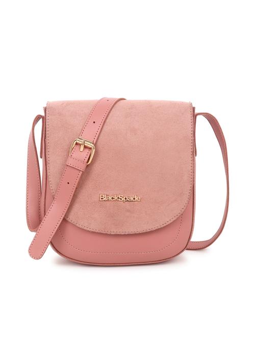 pink leatherette (pu) sling bag - 19495503 -  Standard Image - 0