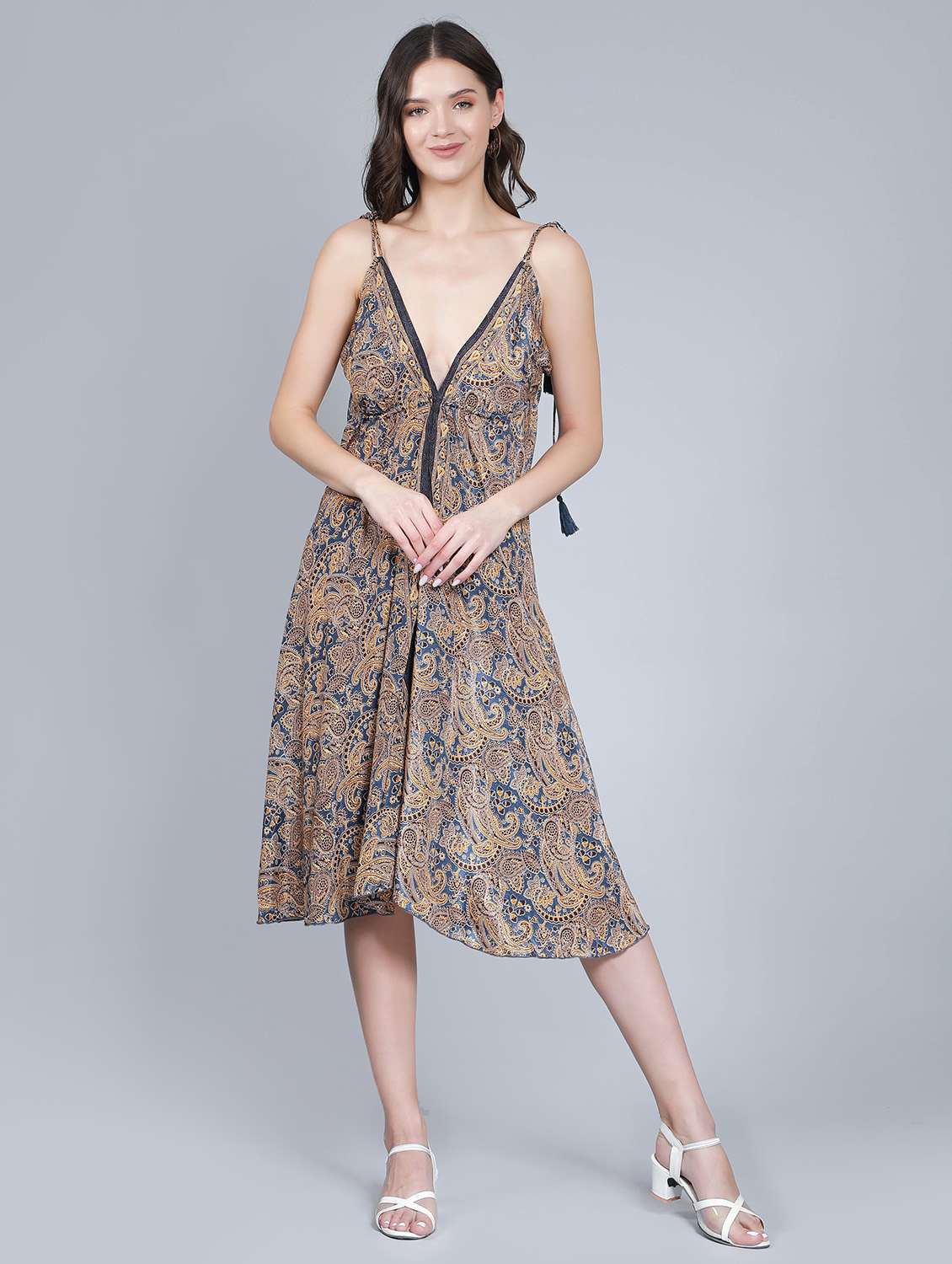 women's  paisley dress