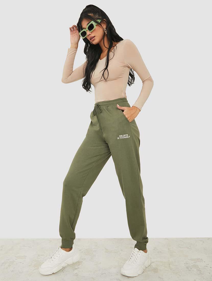 yellow cotton joggers - 19497135 - Standard Image - 2