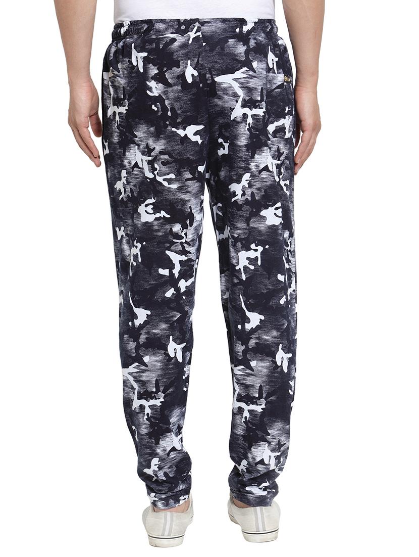 mid rise printed full length track pant - 19497451 - Standard Image - 2