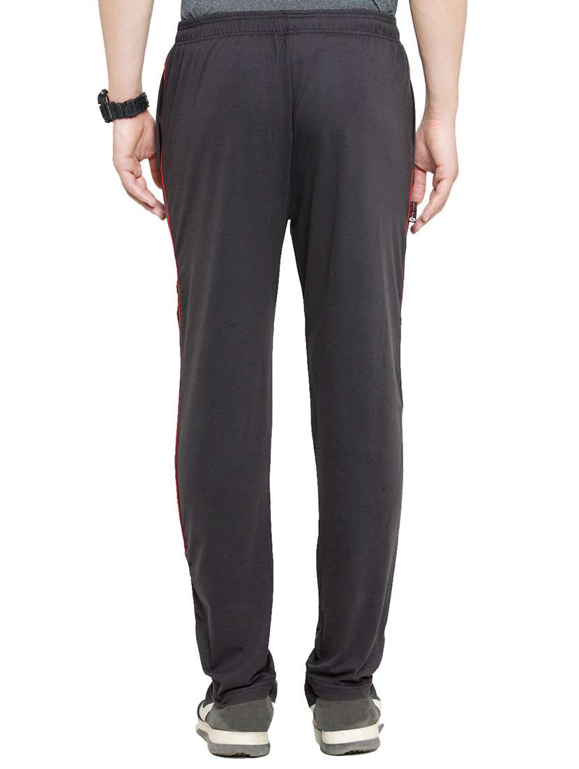 mid rise solid full length track pant - 19497459 -  Standard Image - 2