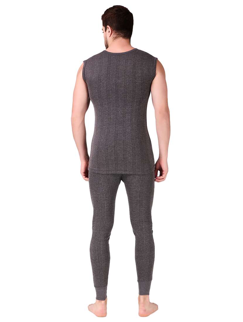 grey cotton thermal top - 19497497 - Standard Image - 2