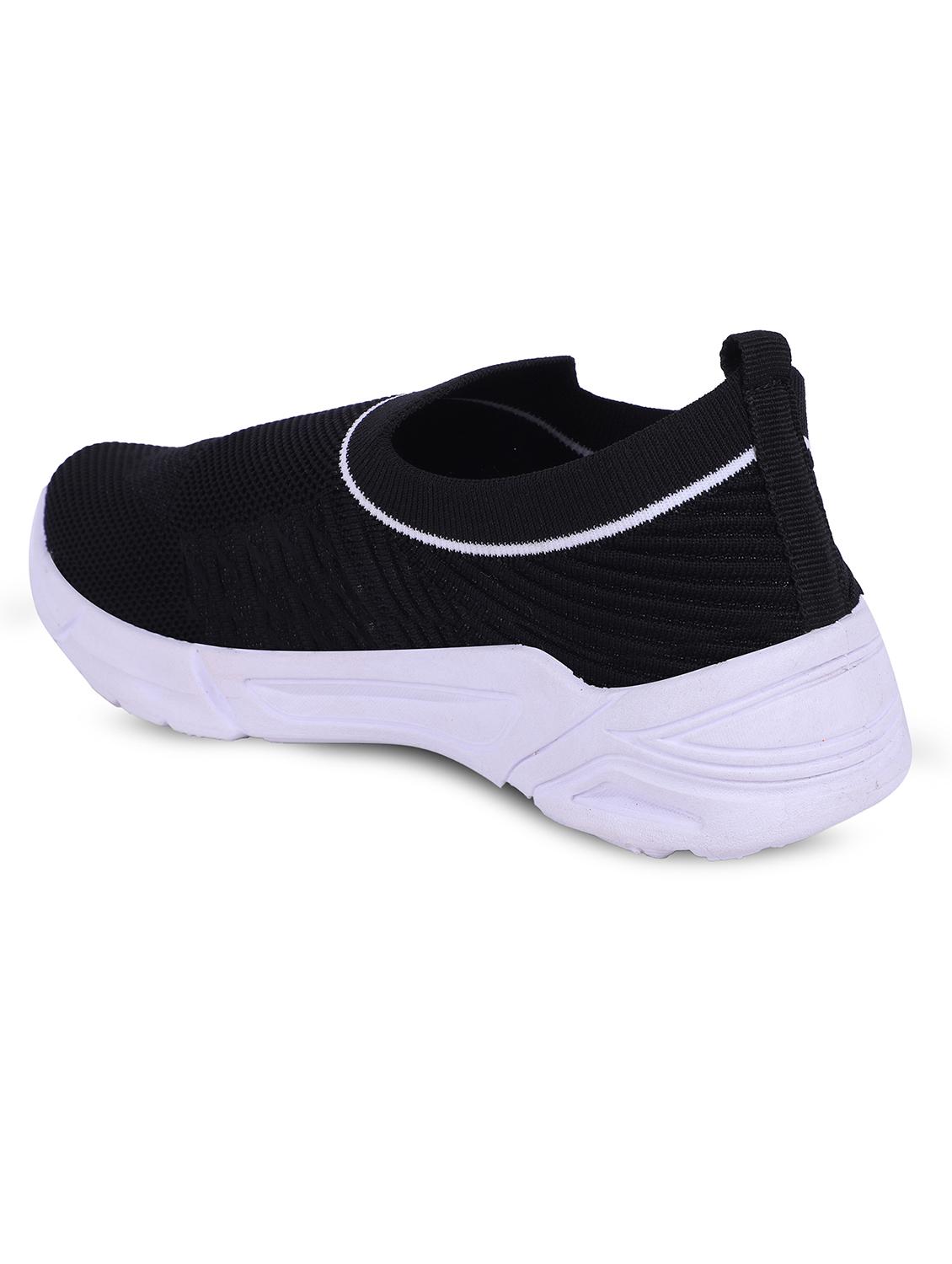 black solid slip on shoes - 19497601 - Standard Image - 2