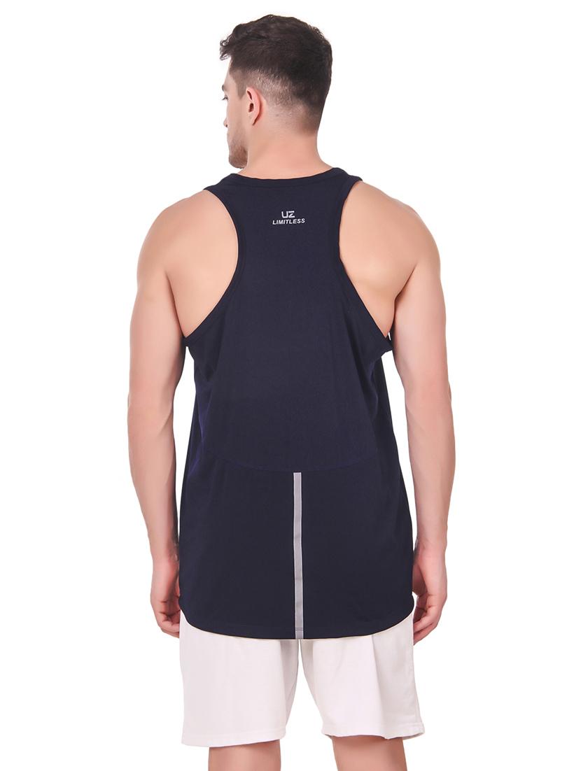 navy cotton vest - 19501889 - Standard Image - 2
