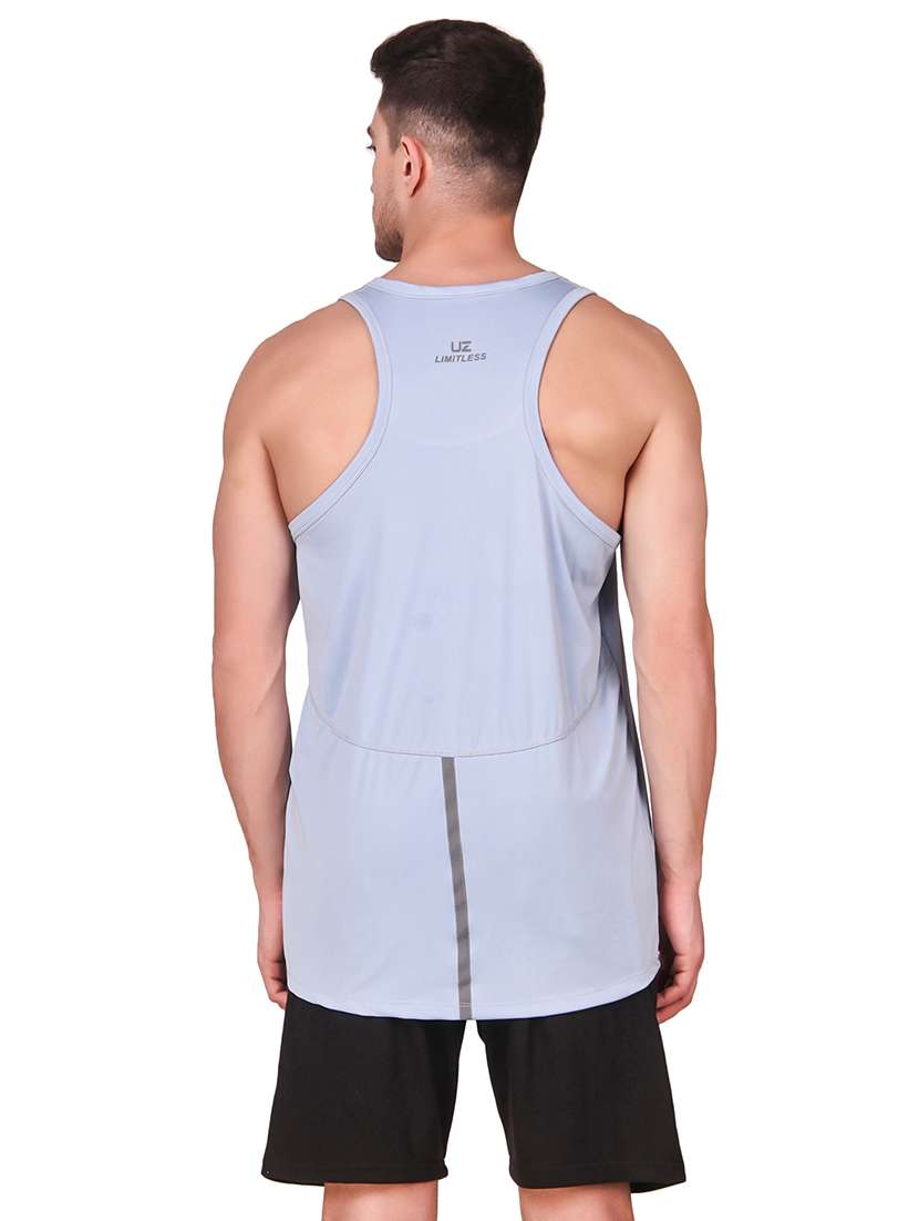 sky blue cotton vest - 19501890 -  Standard Image - 2