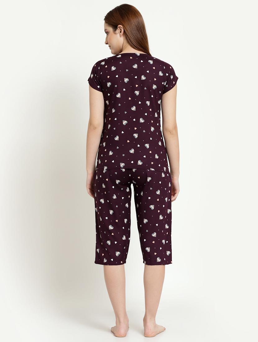 printed nightwear set - 19503558 - Standard Image - 2