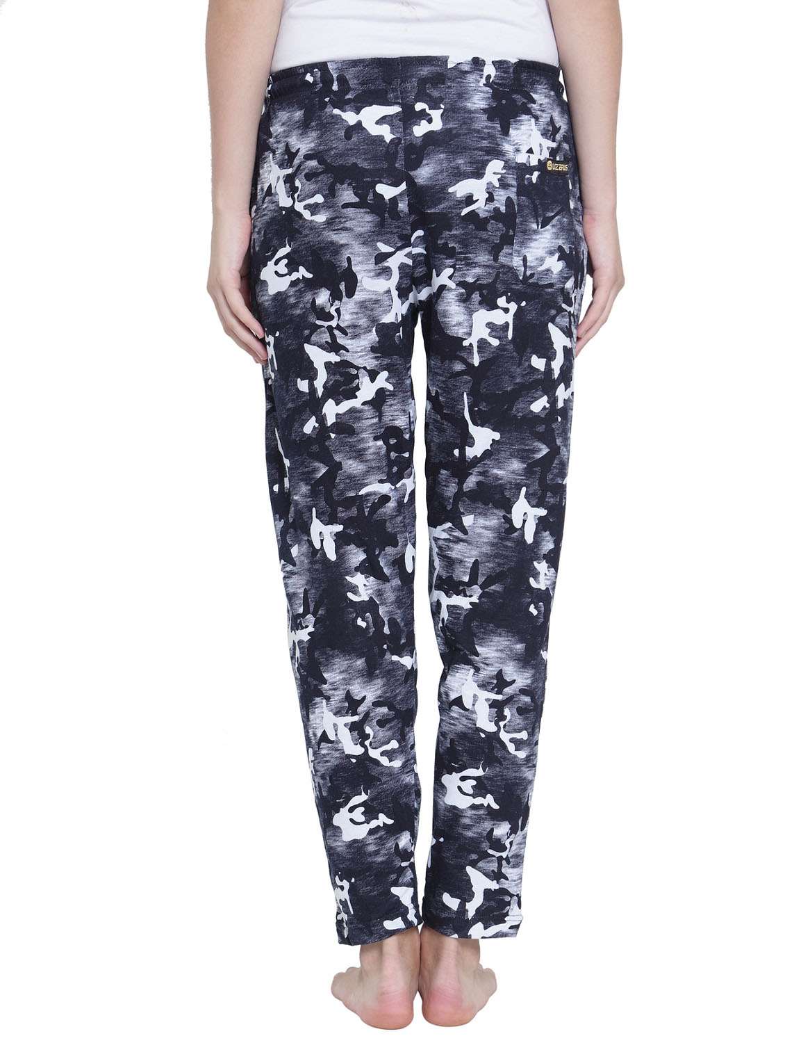 mid rise printed track pant - 19503833 -  Standard Image - 2