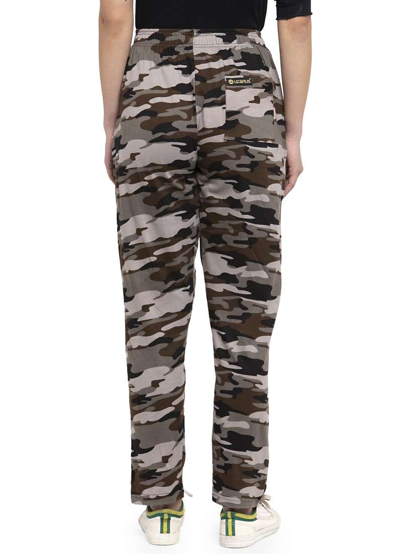 mid rise printed track pant - 19503834 -  Standard Image - 2