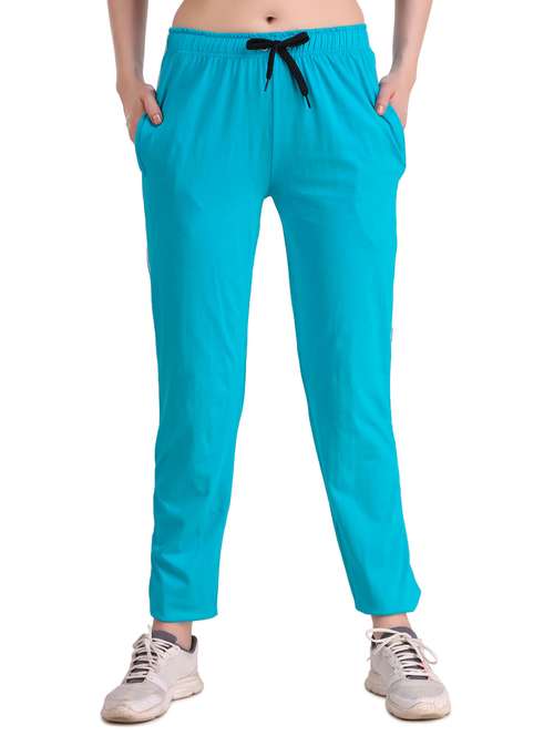 mid rise solid track pant - 19503852 -  Standard Image - 0