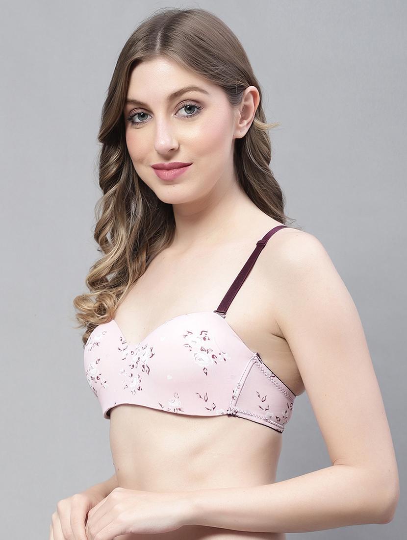 pink poly spandex balconette bra - 19504263 - Standard Image - 2