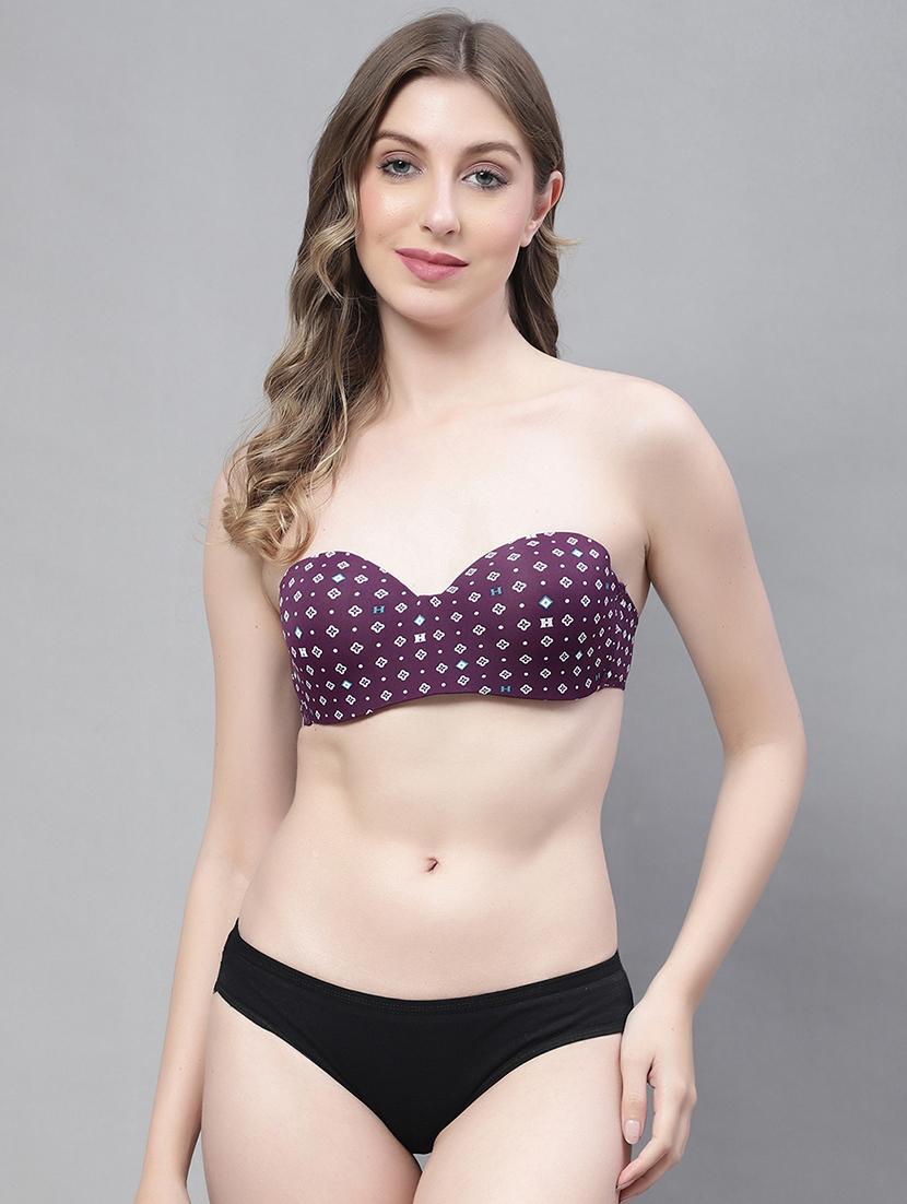 purple poly spandex bra and panty set - 19504272 - Standard Image - 2