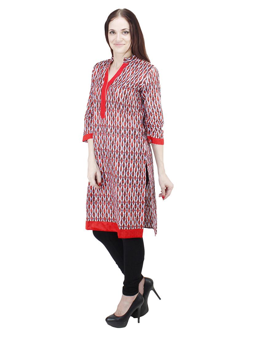 women's straight kurta - 19508989 - Standard Image - 2