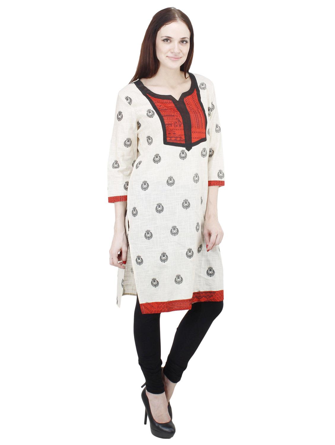 women's straight kurta - 19508991 - Standard Image - 2
