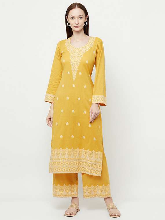 printed unstitched suit set - 19511052 - Standard Image - 2