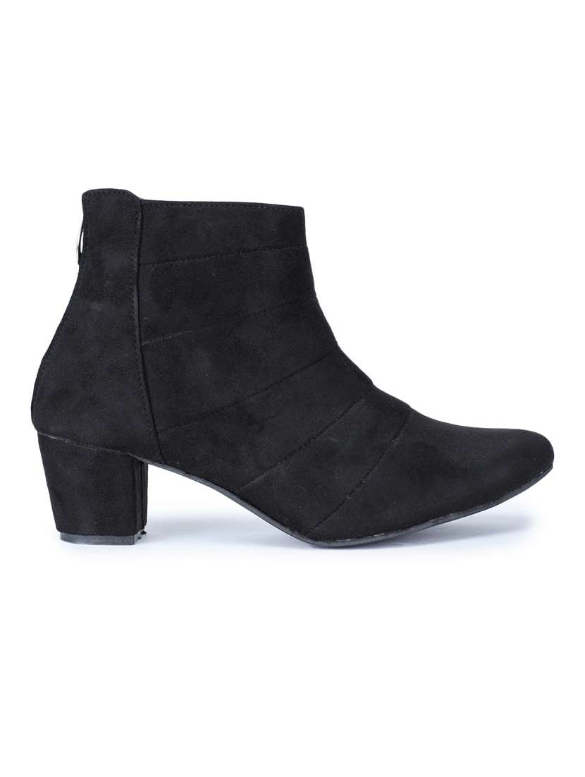 black solid ankle boot - 19514806 -  Standard Image - 2