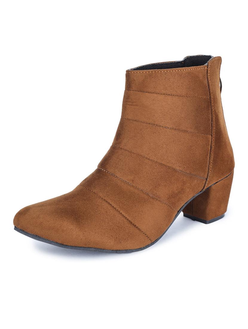 tan solid ankle boot - 19514807 - Standard Image - 2