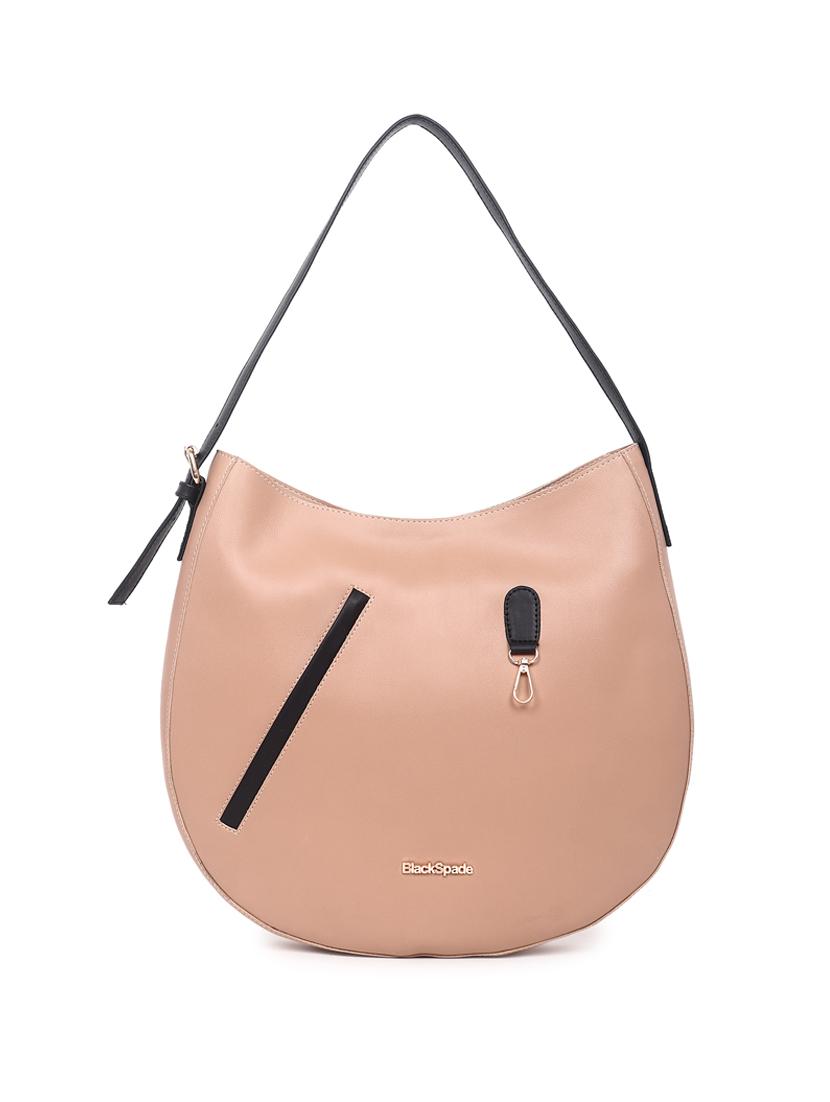 beige leatherette (pu) handbag - 19517977 - Zoom Image - 0