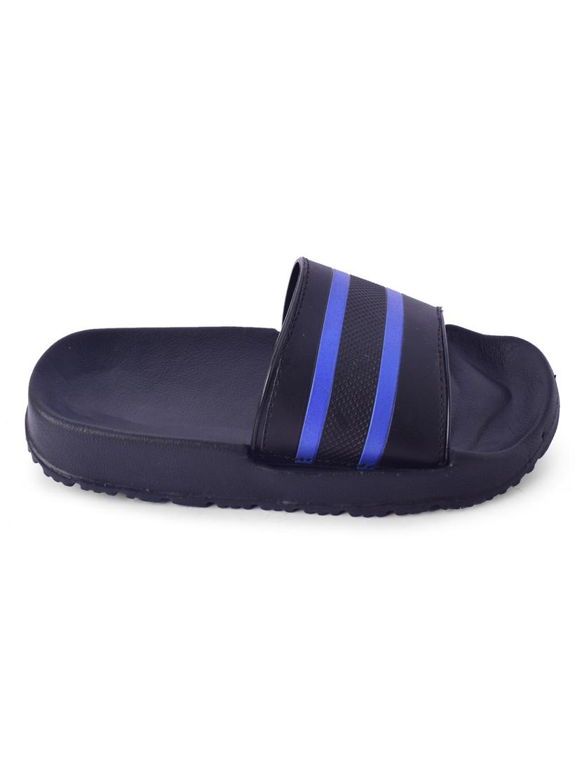 blue striped slip on slider - 19518296 - Standard Image - 2