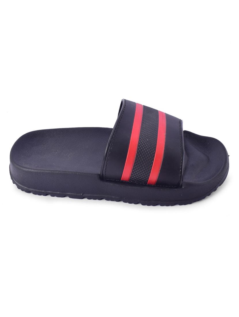 black striped slip on slider - 19518297 - Standard Image - 2