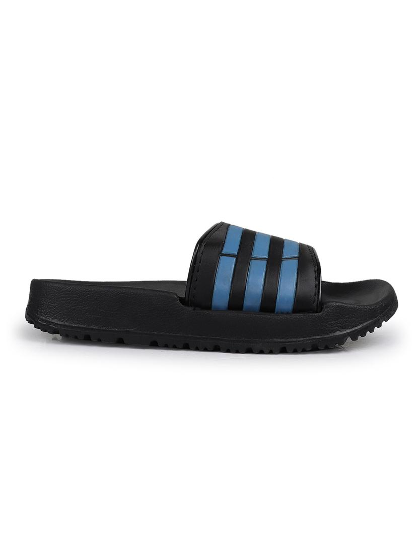 black striped slip on slider - 19518299 - Standard Image - 2