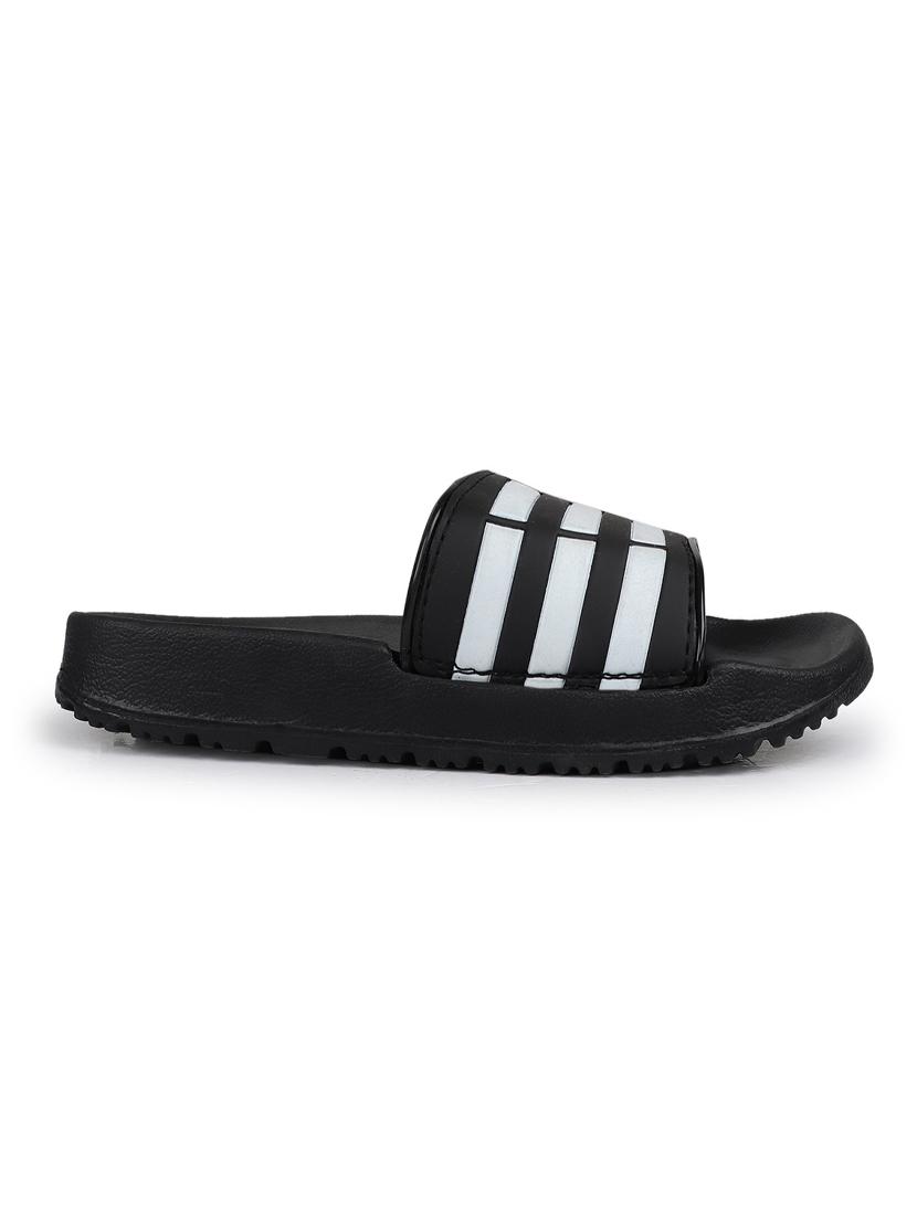 black striped slip on slider - 19518301 - Standard Image - 2