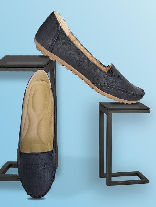 black leatherette slip on loafers - 19518670 -  Standard Image - 0