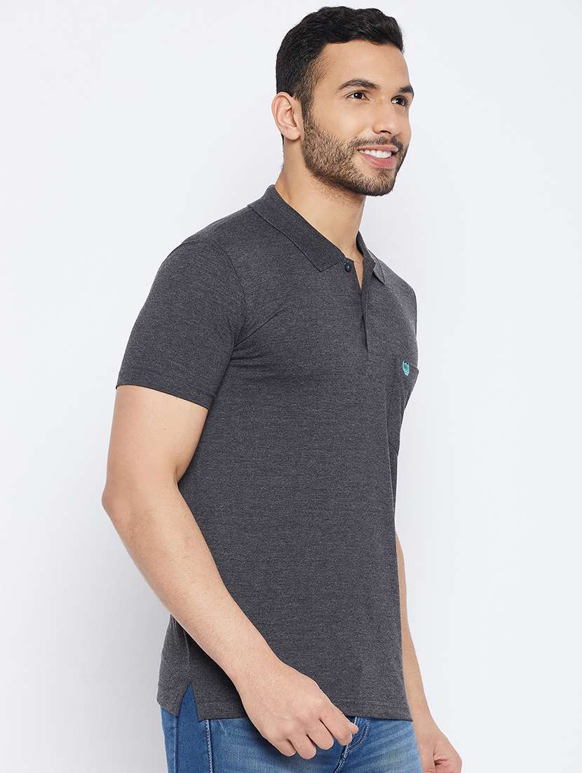 men short sleeves plain polo t-shirt  - 19519425 -  Standard Image - 2