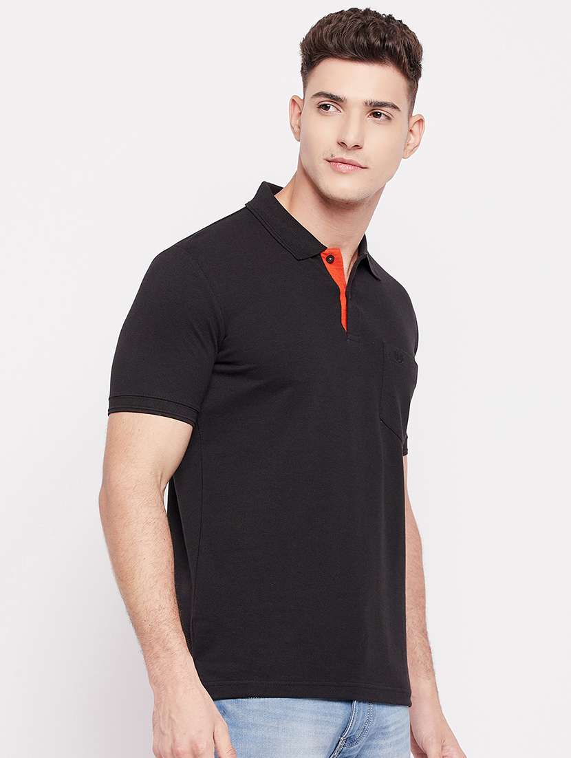 men short sleeves plain polo t-shirt  - 19519427 -  Standard Image - 2