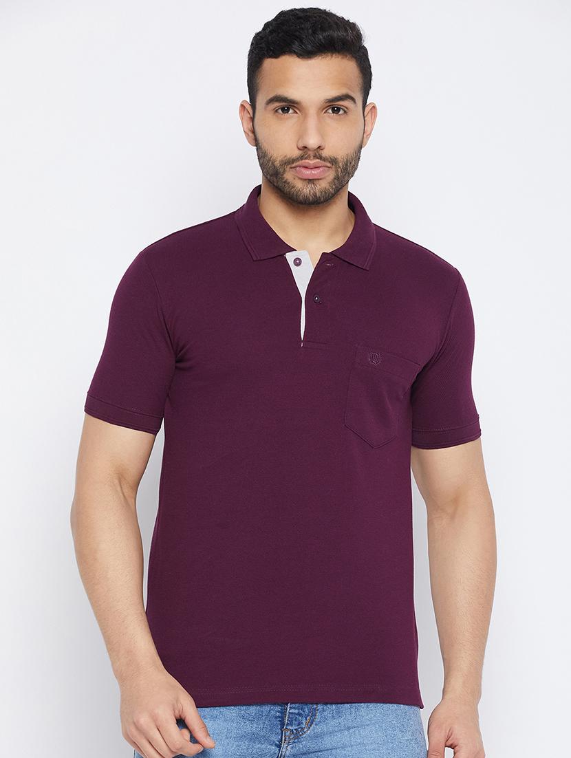 men short sleeves plain polo t-shirt  - 19519431 -  Zoom Image - 0