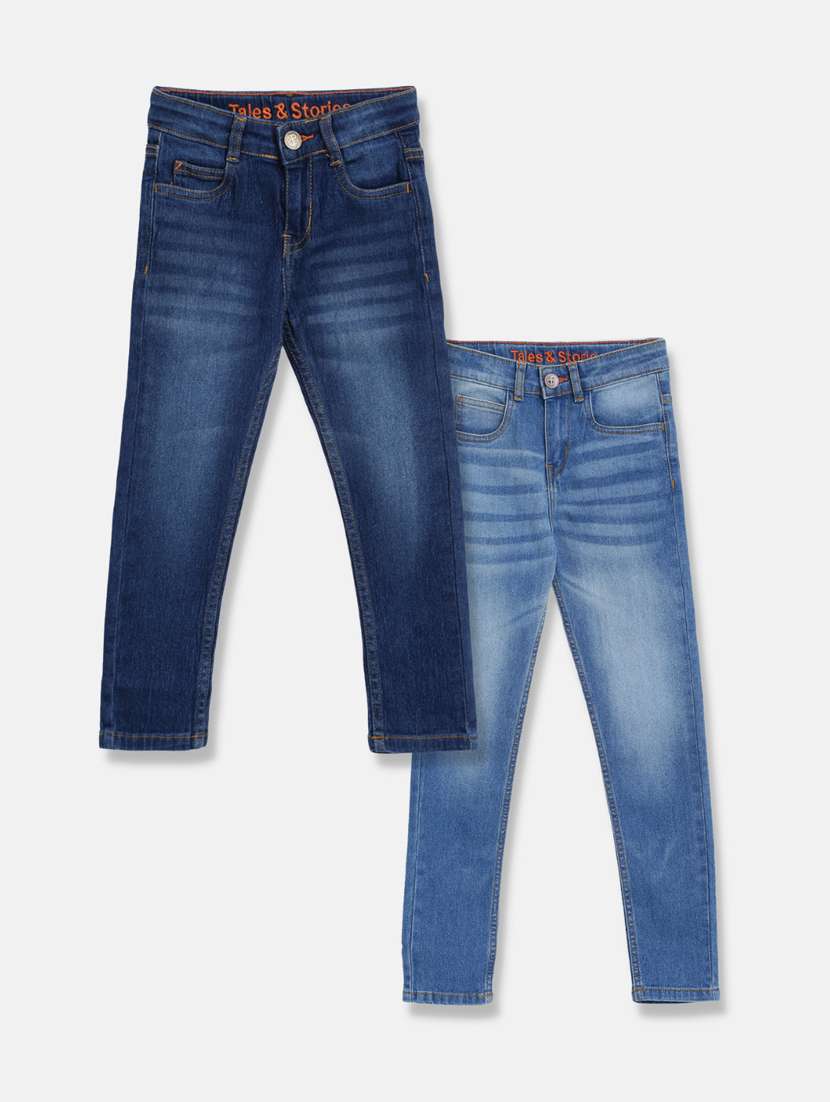 boy's plain skinny fit jeans