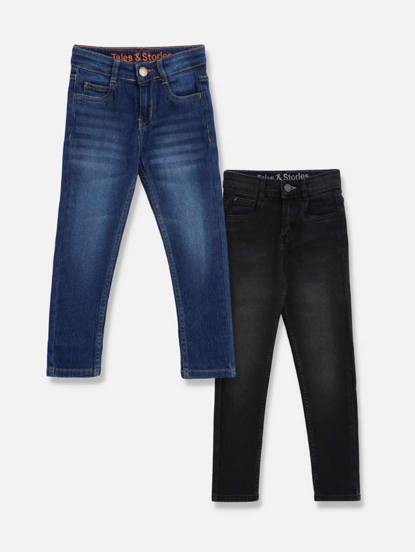 boy's plain skinny fit jeans