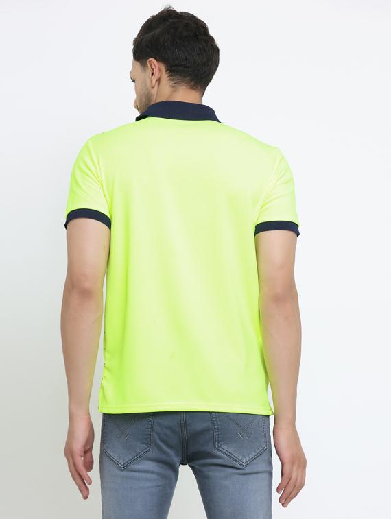 green printed polo t-shirt - 19520422 - Standard Image - 2