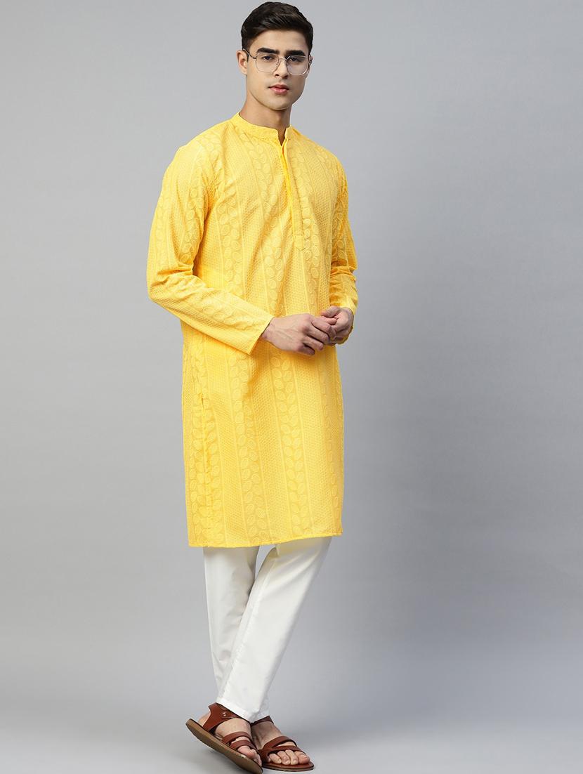 embroidered kurta pyjama set - 19528529 - Standard Image - 2