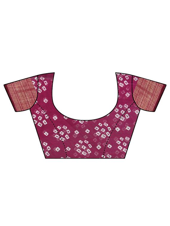 women's printed magenta colored saree - 19532890 - Standard Image - 2