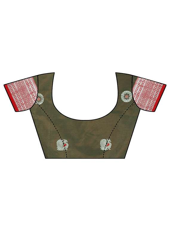 women's self design dark green colored saree with blouse - 19532893 -  Standard Image - 2