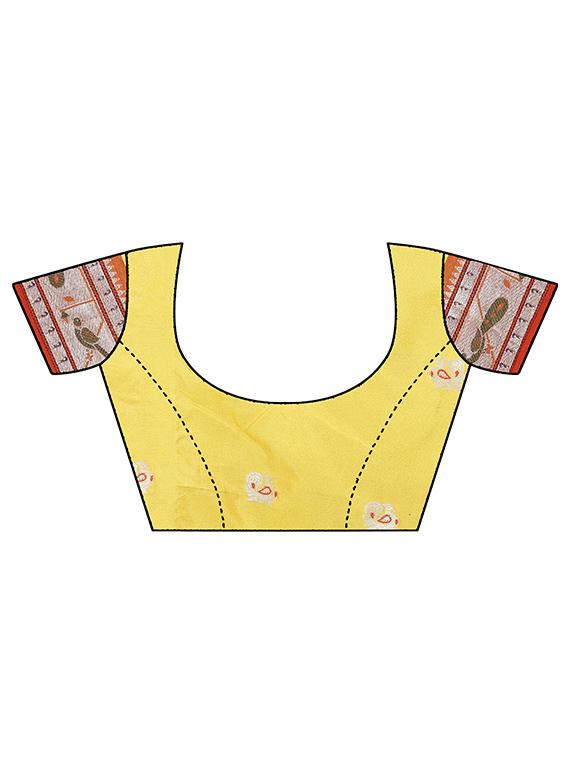 women's self design lime colored saree with blouse - 19532907 - Standard Image - 2